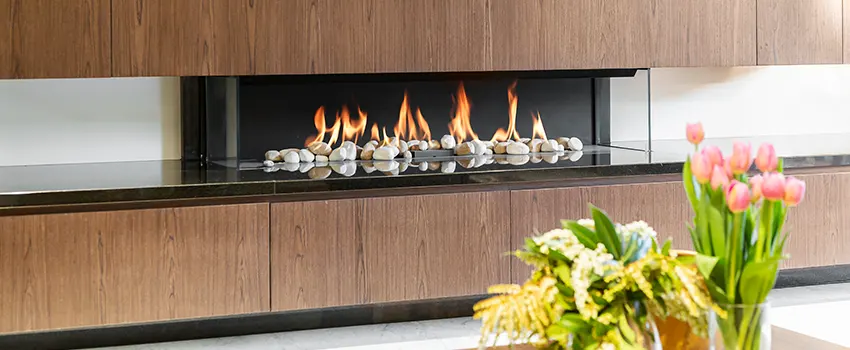 Double-height Fireplace Design Refurbishment in Citrus Heights, California